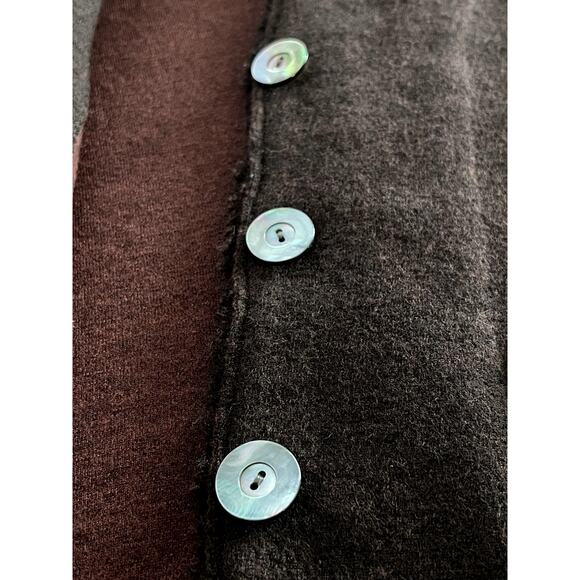 Eileen Fisher Sz 2X Sweater Blazer Maroon Felted Wool Lagenlook Layering - Picture 8 of 15